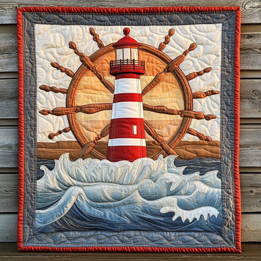Lighthouse Wheel CW0906034CL Quilt Blanket