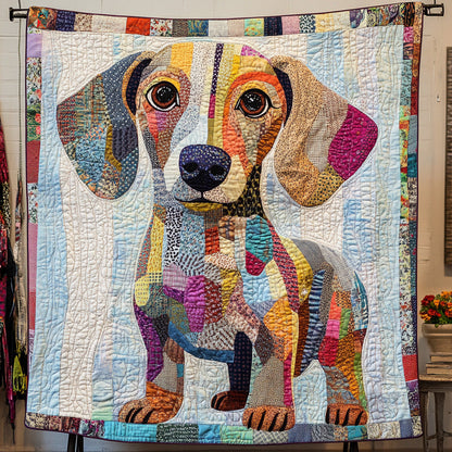 Dachshund WU1510005CL Quilt Blanket