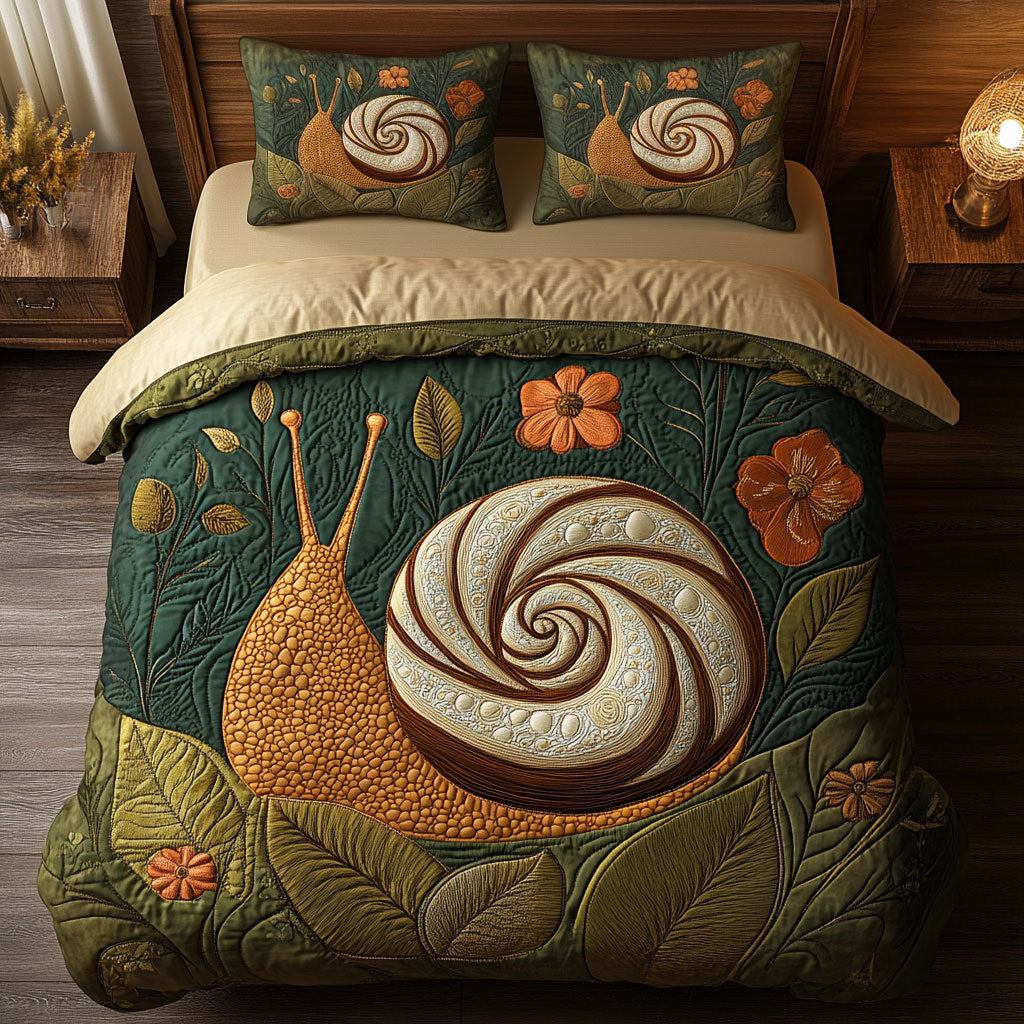 Anemone Snail WJ1902023CL Quilted Bedding Set