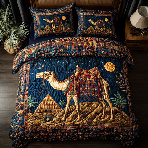 Egyptian Camel WX2802135CL Quilted Bedding Set