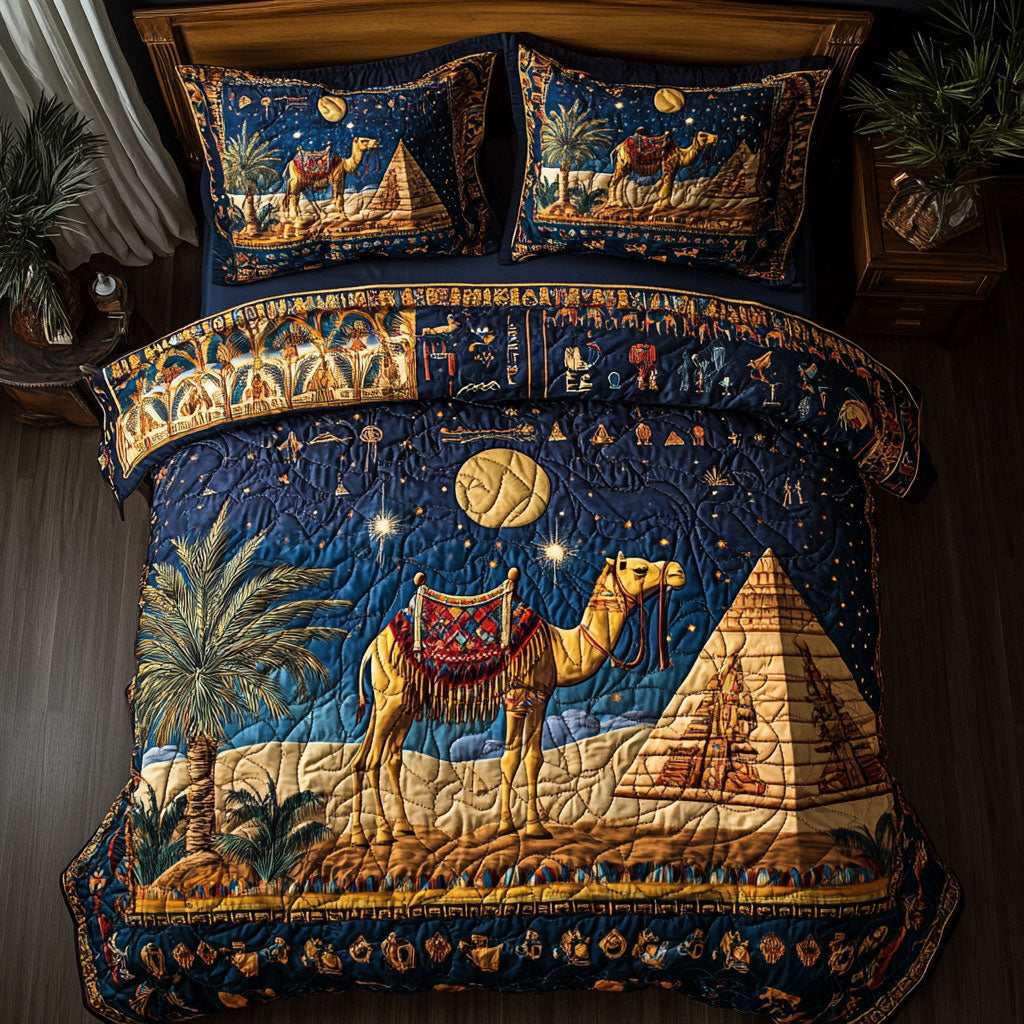 Egyptian Camel WX2802136CL Quilted Bedding Set
