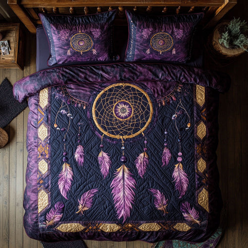 Enchanted Dreamcatcher WX0603030CL Quilted Bedding Set