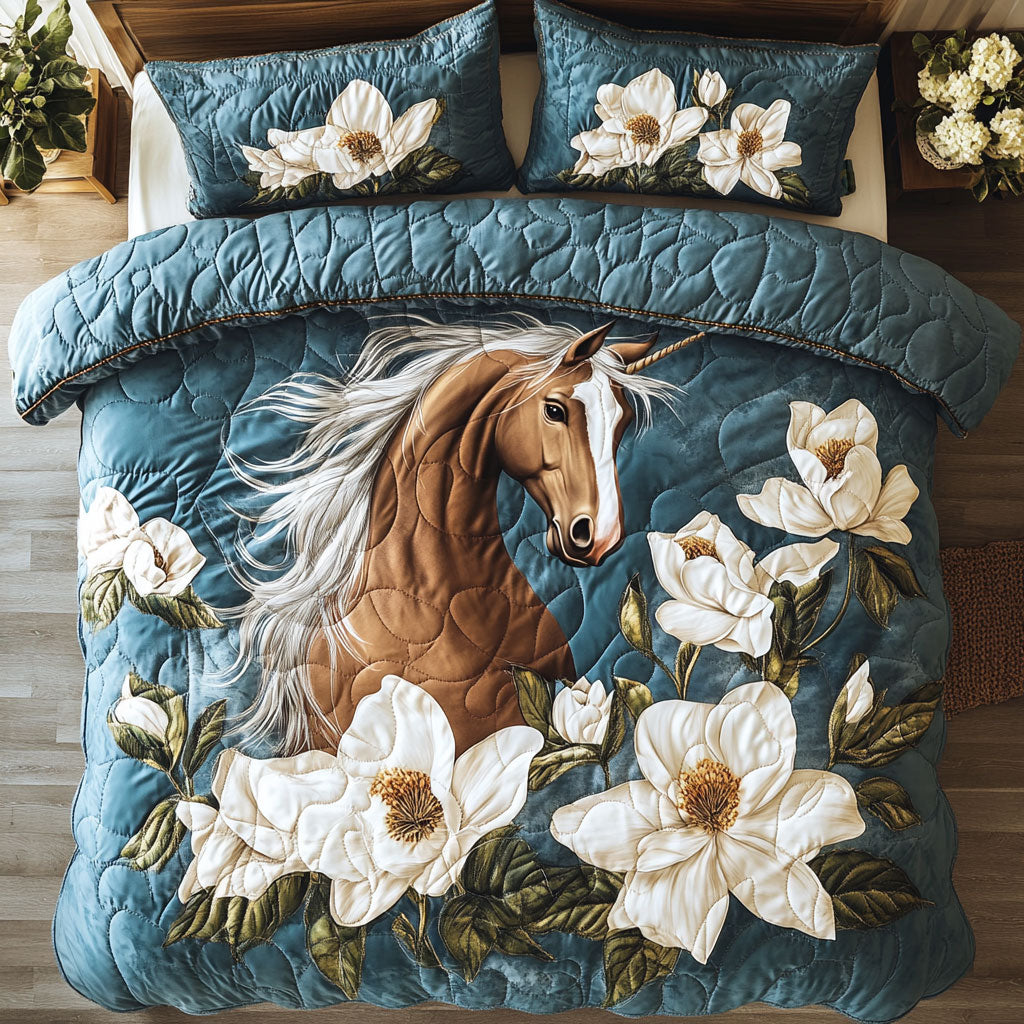 Enchanted Horse WX0803172CL Quilted Bedding Set