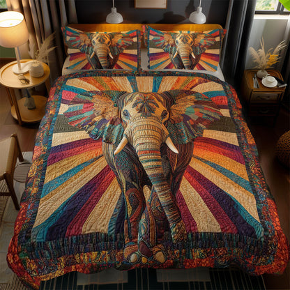 Ethereal Elephant WN1002061CL Quilted Bedding Set