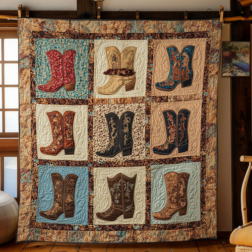 Cowboy Boots WY1502019CL Quilt Blanket