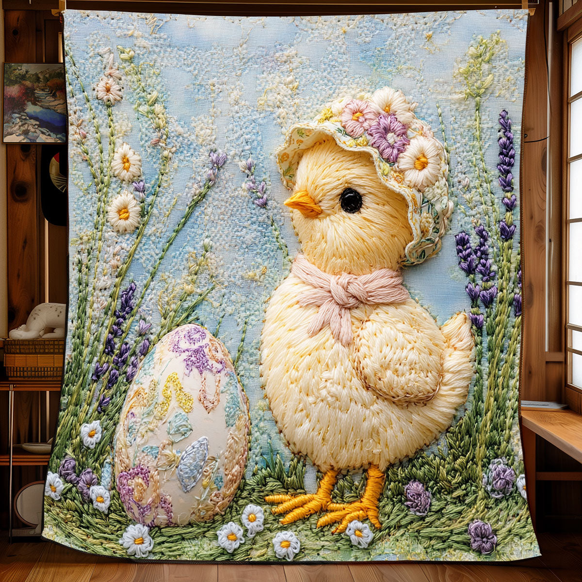 Baby Chick Easter XB2003007CL Quilt Blanket