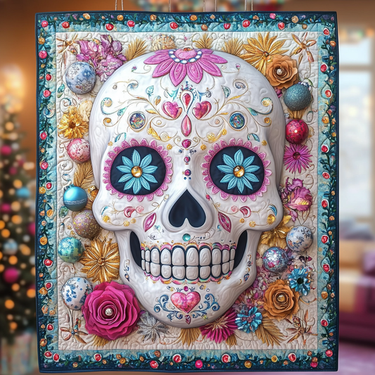 Bauble Skull WY2210006CL Quilt Blanket