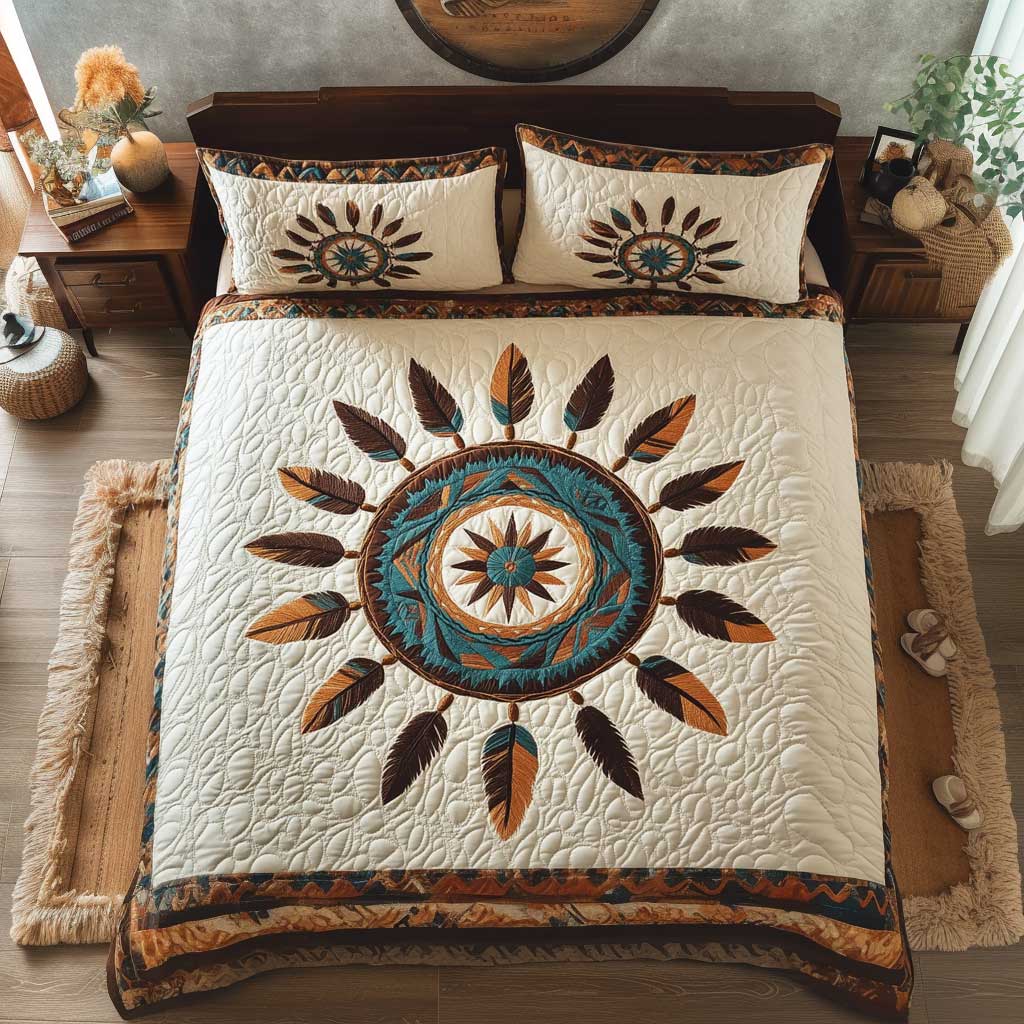 Rustic Dreamcatcher Vibes WN1702008CL Quilted Bedding Set
