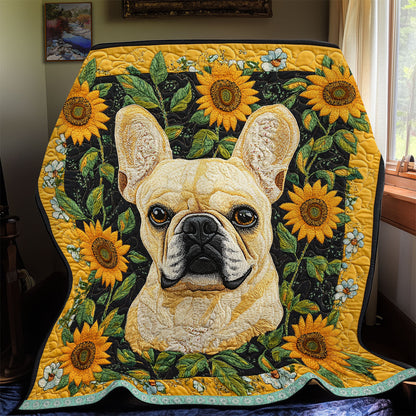 Cozy Bulldog WX2412006CL Quilt Blanket