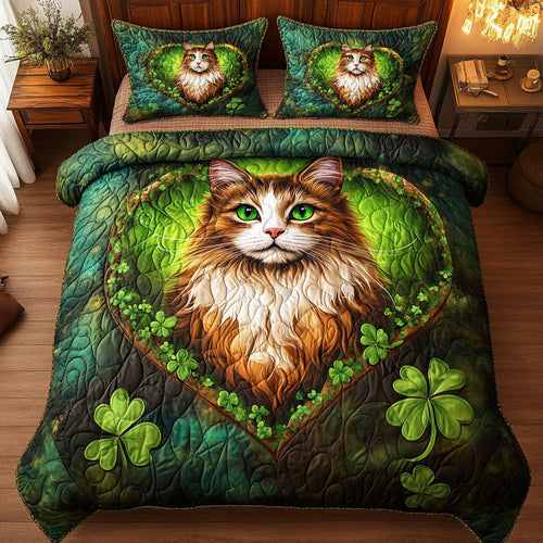 Cat Clovers WT2702011CL Quilted Bedding Set