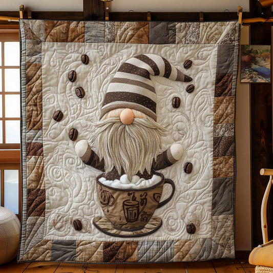 Caffeine Gnome Love WN2512053CL Quilt Blanket