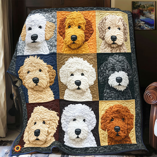 Cute Poodle YR2512011CL Quilt Blanket