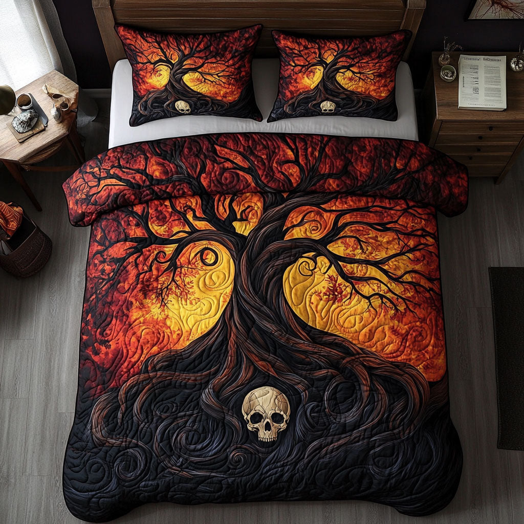 Mystic Tree In Sunset WY1302107CL Quilted Bedding Set