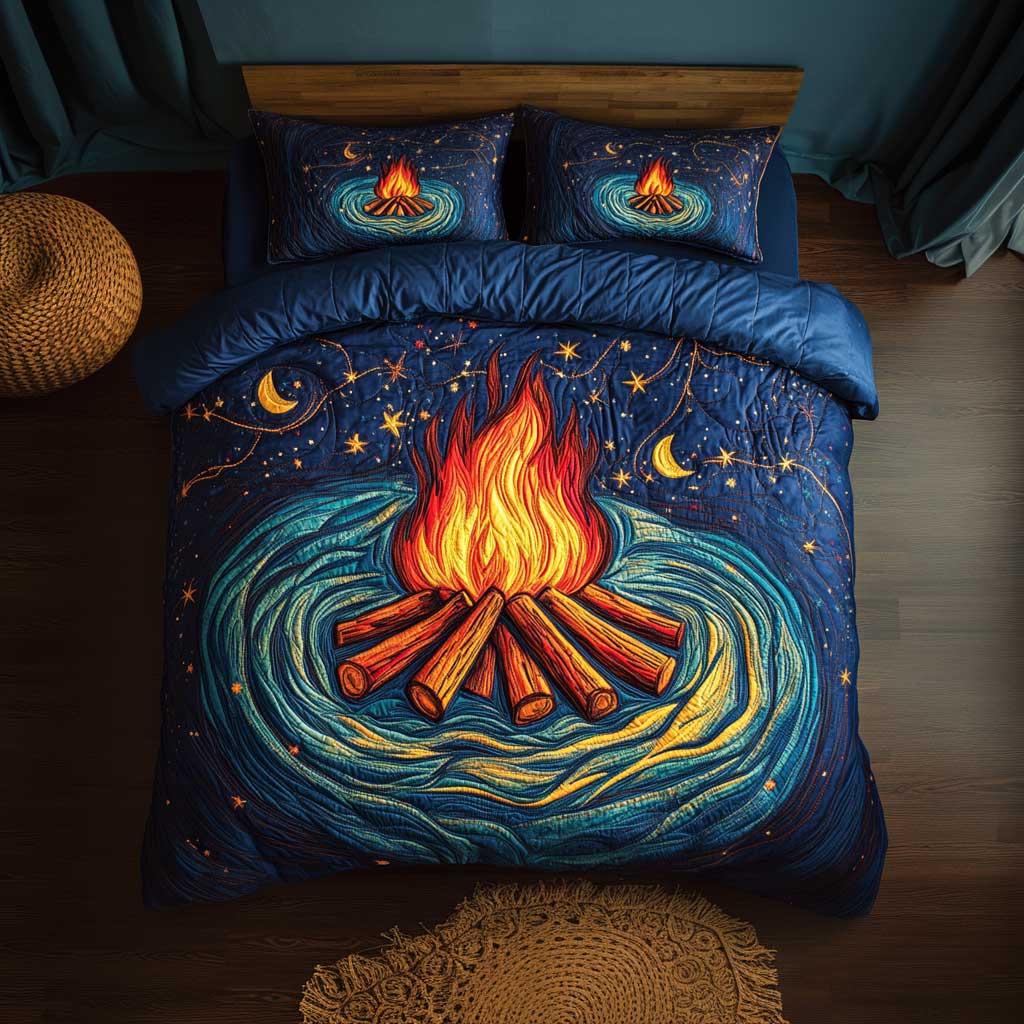 Starlit Campfire WN1202004CL Quilted Bedding Set