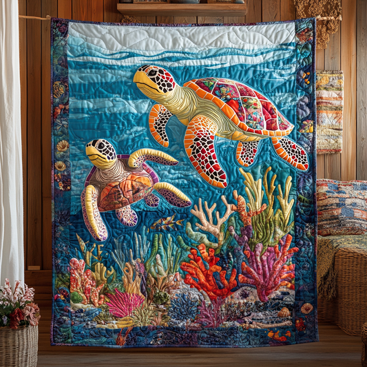 Sea Turtles WG1301025CL Quilt Blanket