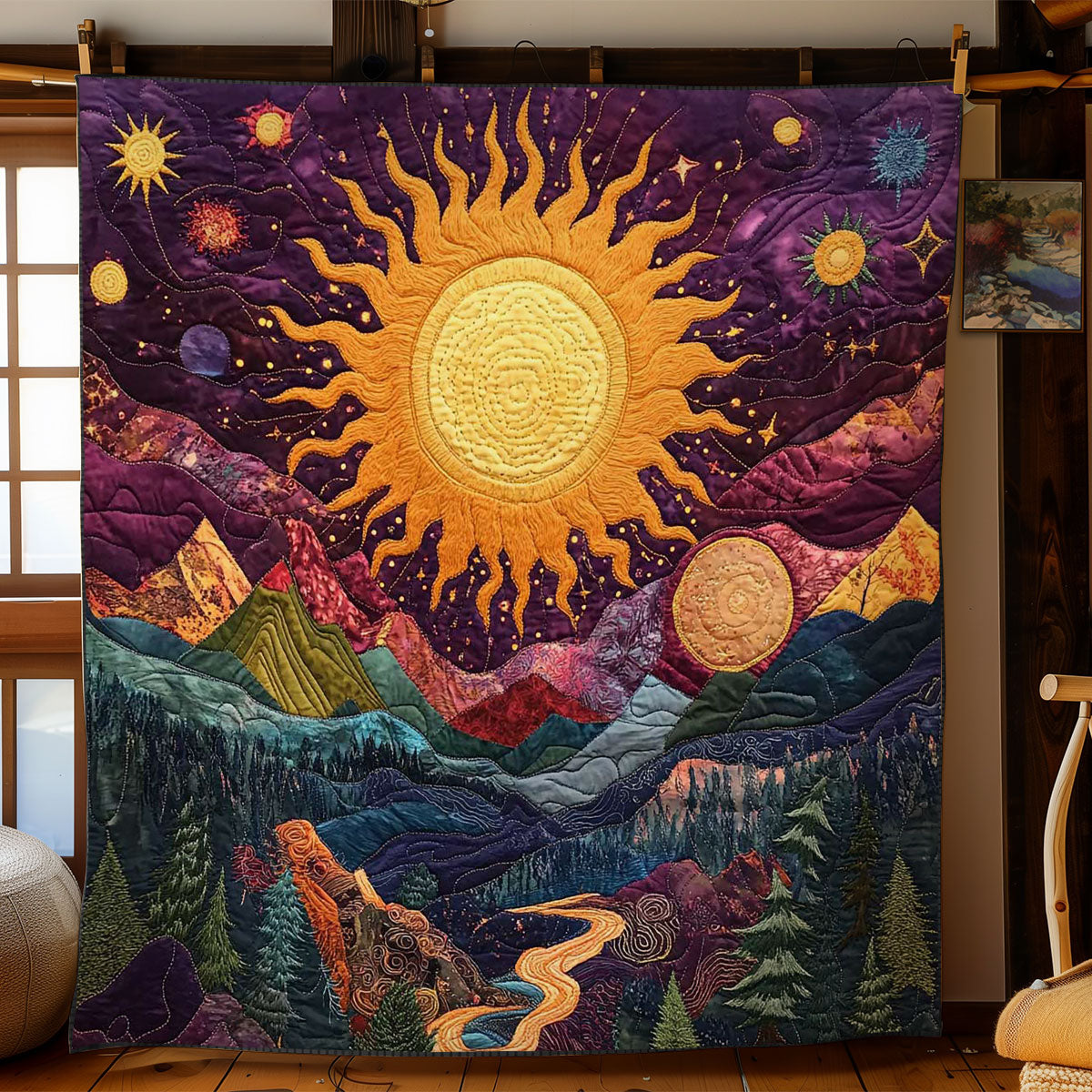 Ethereal Sun WN0502006CL Quilt Blanket