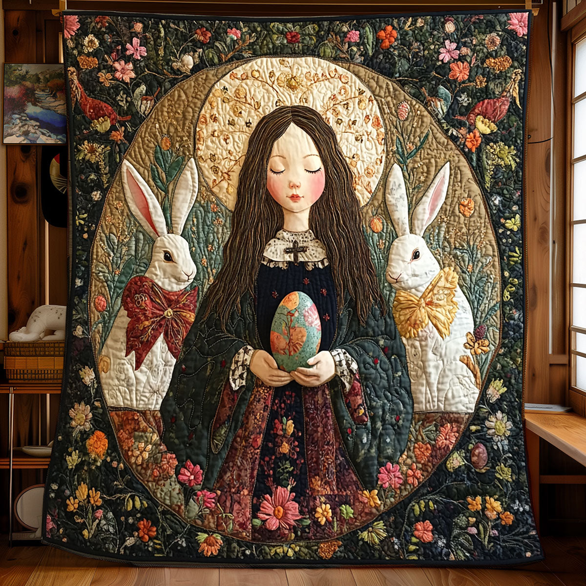 Easter Blessing XB2702028CL Quilt Blanket