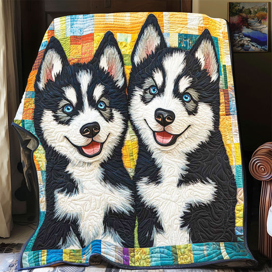 Twin Husky WP3012035CL Quilt Blanket