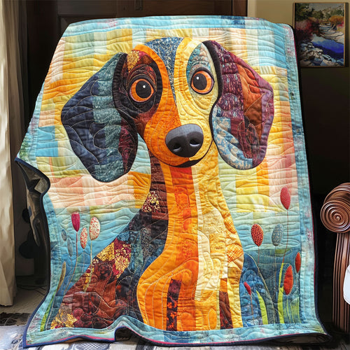 Dachshund YR1101043CL Quilt Blanket