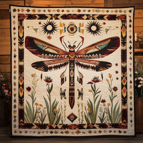 Tribal Dragonfly Wings CW1806044CL Quilt Blanket