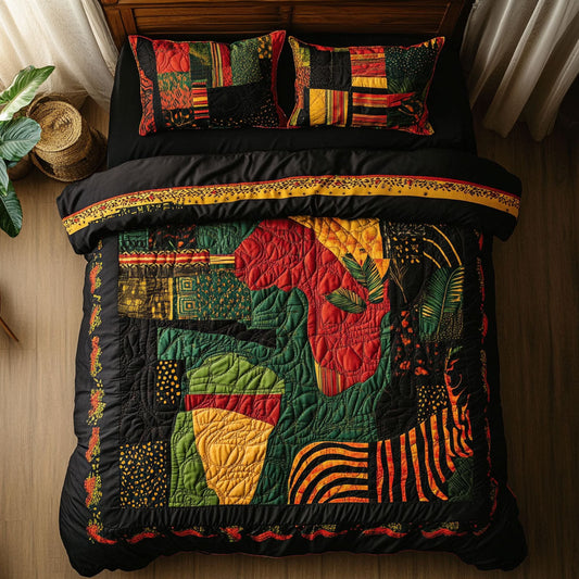 Vibrant Africa Map WY2802123CL Duvet Cover Set