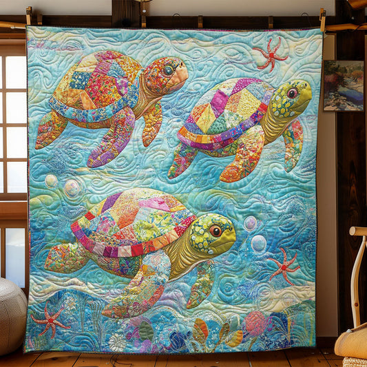 Turtle's Quilt Blanket Journey WN2512021CL Quilt Blanket