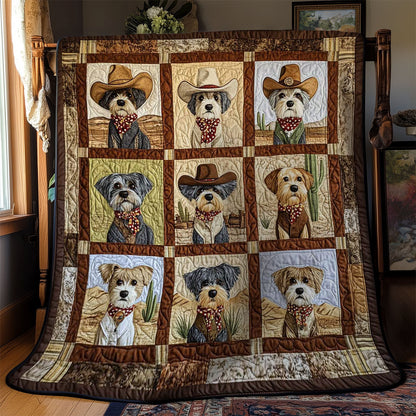 Ranch Life Schnauzer WN0901009CL Quilt Blanket