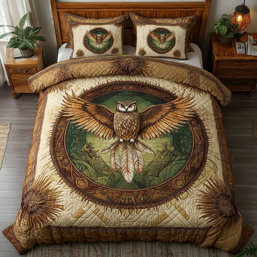 Owl In Mystic Circle WY0502004CL Duvet Cover Set