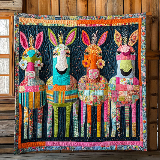 Playful Donkey CW2508046CL Quilt Blanket