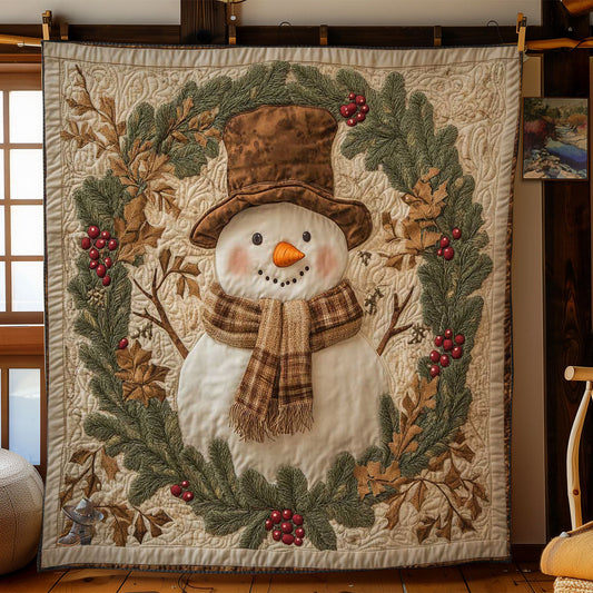 Classic Snowman WN1211048CL Quilt Blanket