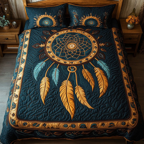 Majestic Feather Dreamcatcher WY1902035CL Quilted Bedding Set