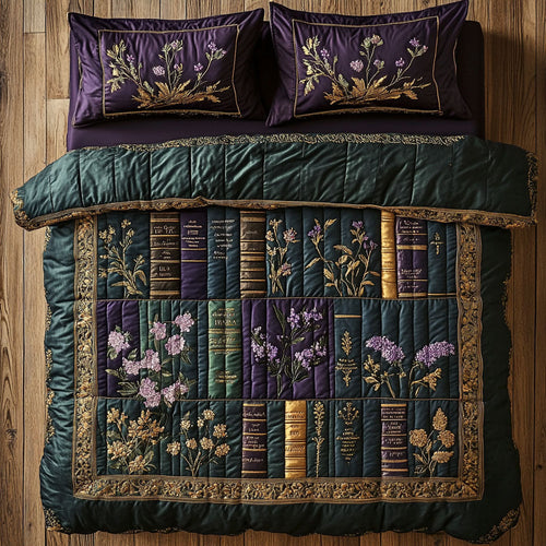 Floral Bookshelf CW2807003CL Duvet Cover Set