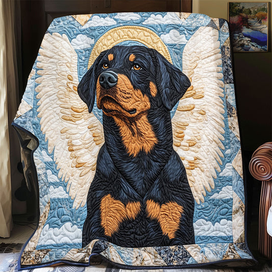 Angle Rottweiler WX0601002CL Quilt Blanket