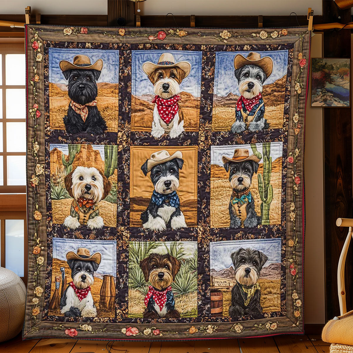 Schnauzer's West WN0901010CL Quilt Blanket