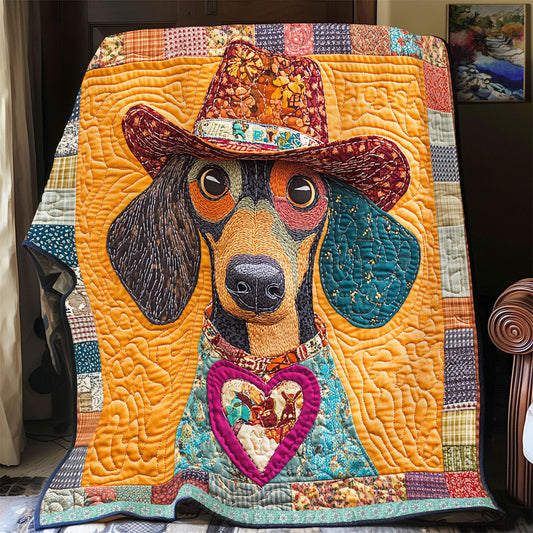 Dachshund  WX2112013CL Quilt Blanket