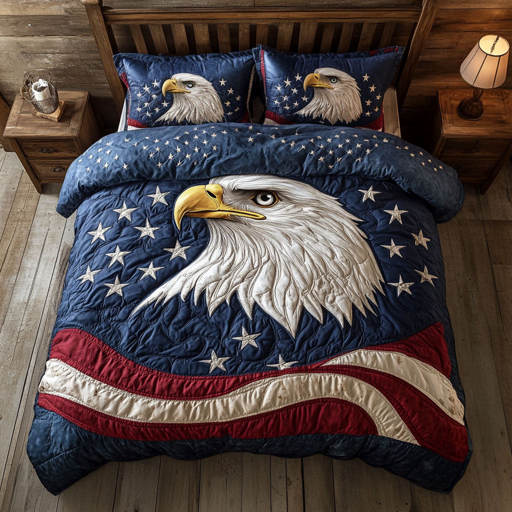 Majestic Eagle WY1202040CL Quilted Bedding Set