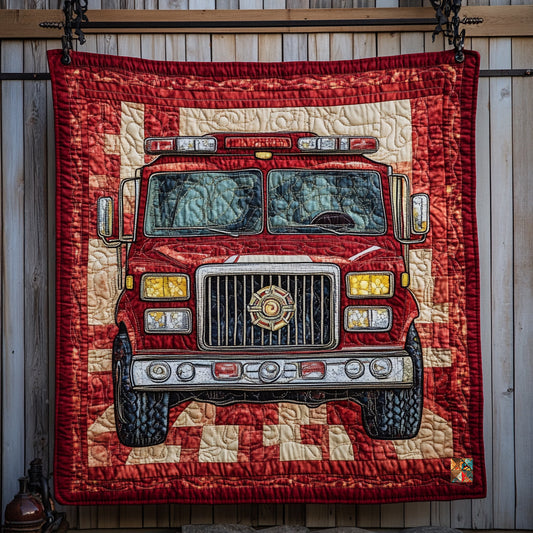 Firefighter WU0710007CL Quilt Blanket