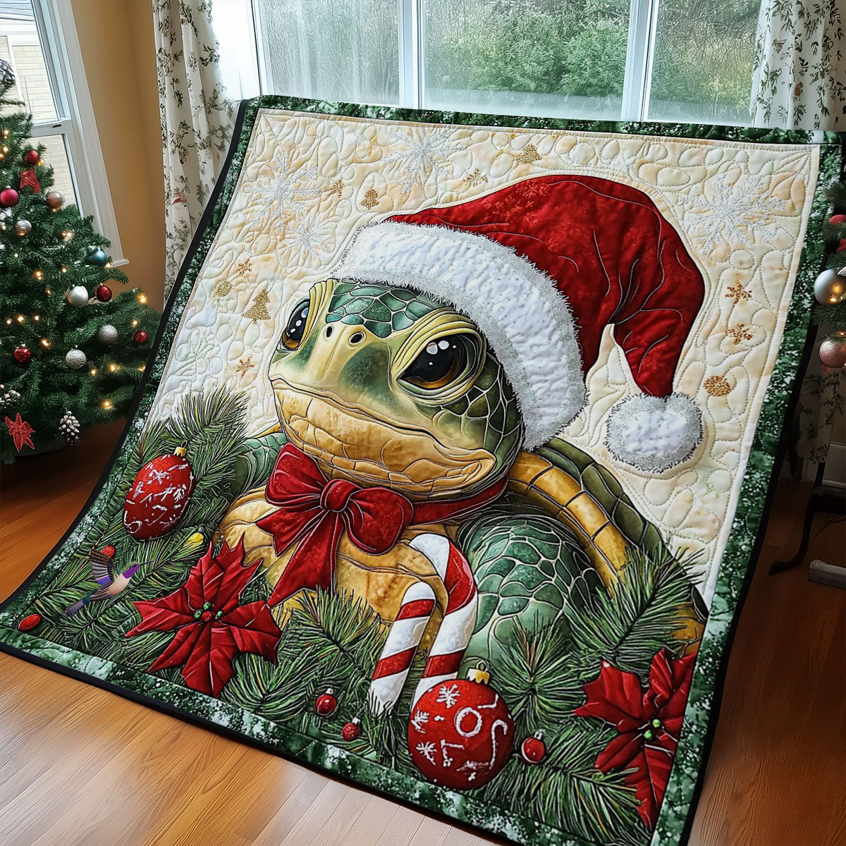 Christmas Turtle WY2511001CL Quilt Blanket
