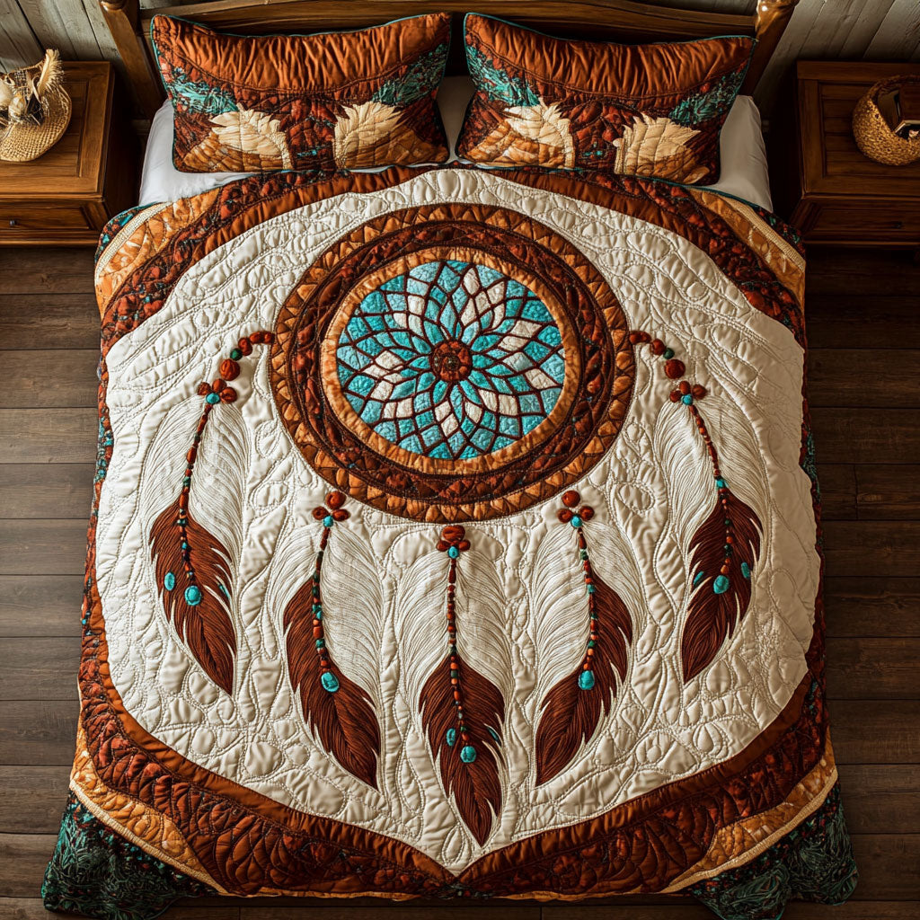 Dreamcatcher WY1202020CL Quilted Bedding Set