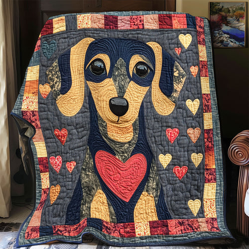 Dachshund WX0901024CL Quilt Blanket