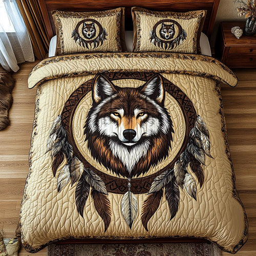 Feathered Wolf WX0703024CL Quilted Bedding Set