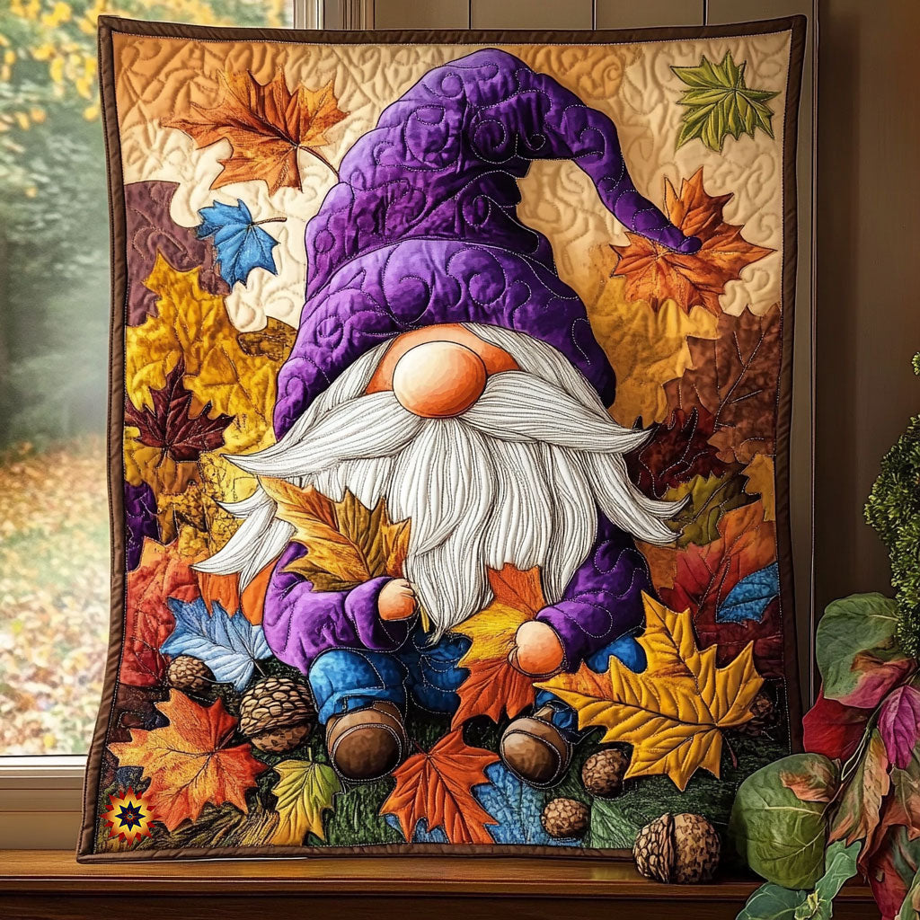 Adorable Gnome WX0911001CL Quilt Blanket