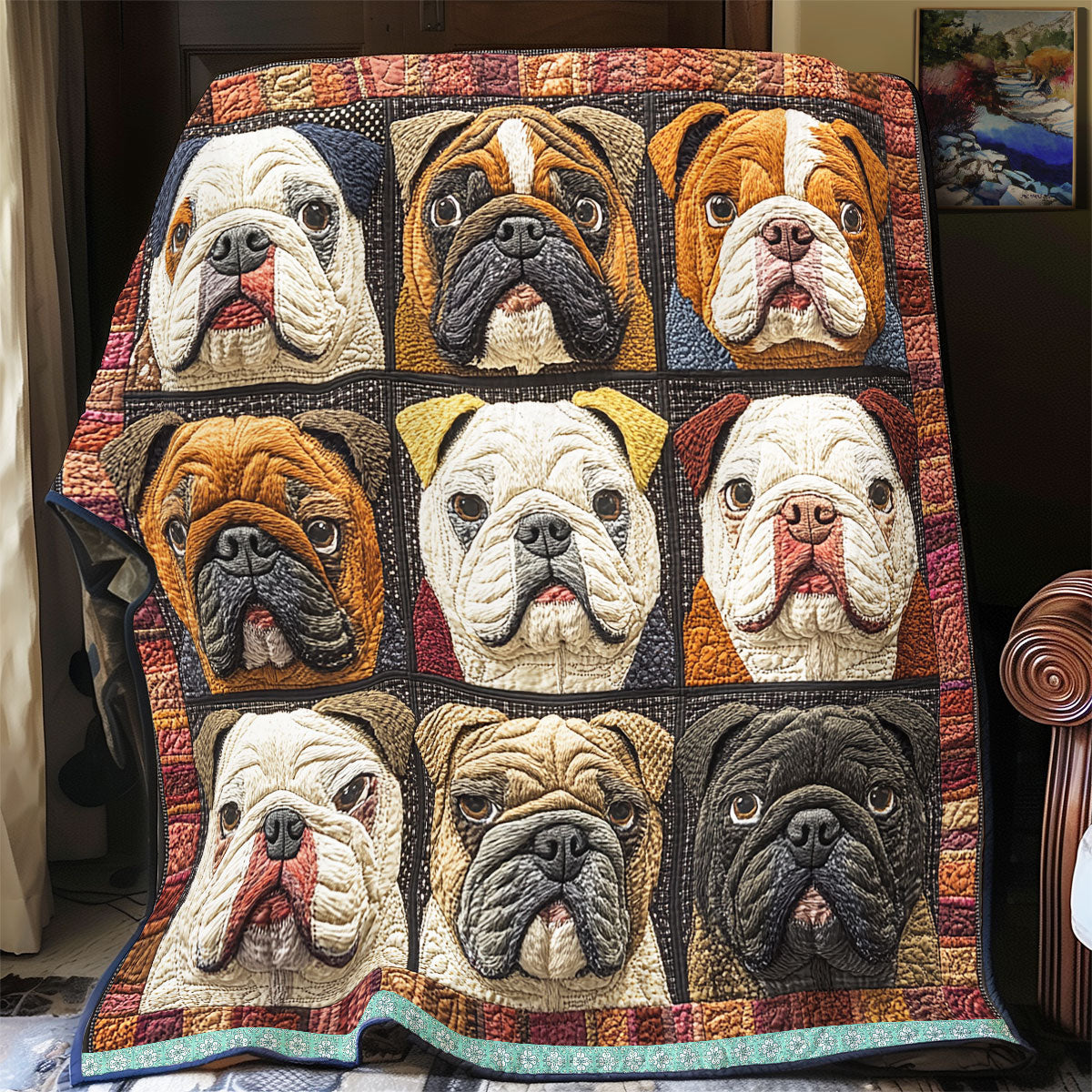 Bulldog  WX2112003CL Quilt Blanket