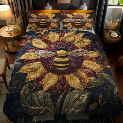 Honeycomb Bee WN1202073CL Quilted Bedding Set