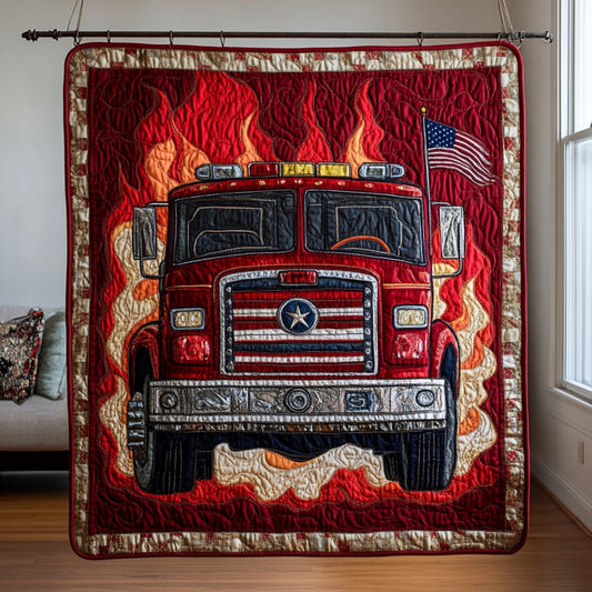 Firefighter WU0401082CL Quilt Blanket