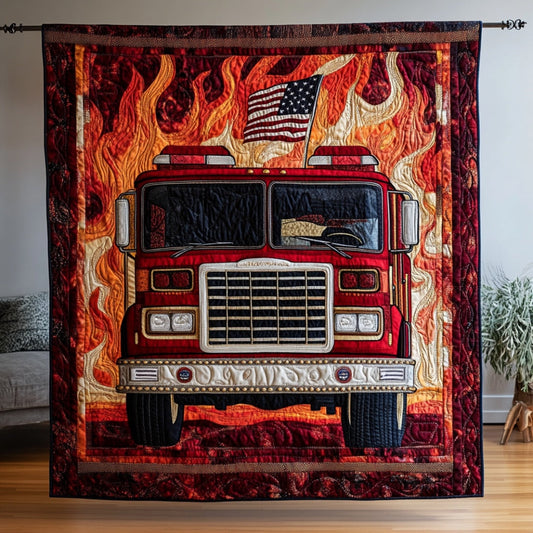 Firefighter WU0401083CL Quilt Blanket