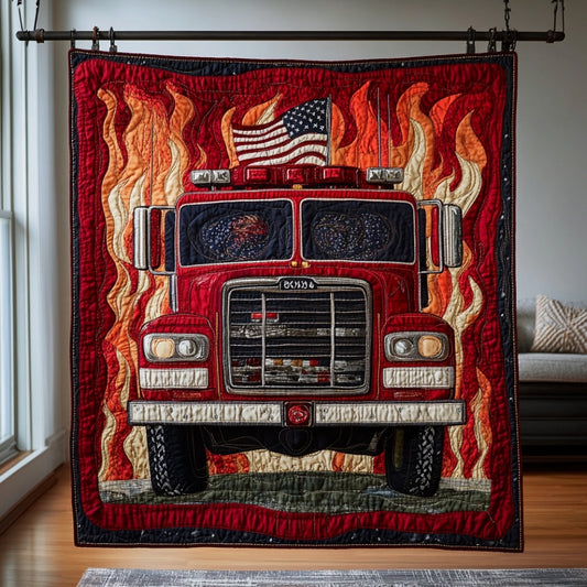 Firefighter WU0401084CL Quilt Blanket