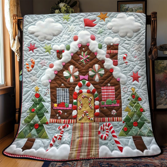 Frosted Gingerbread House YR0502043CL Quilt Blanket