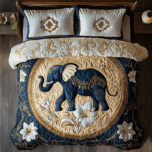 Golden Elephant Majesty WX0603043CL Quilted Bedding Set
