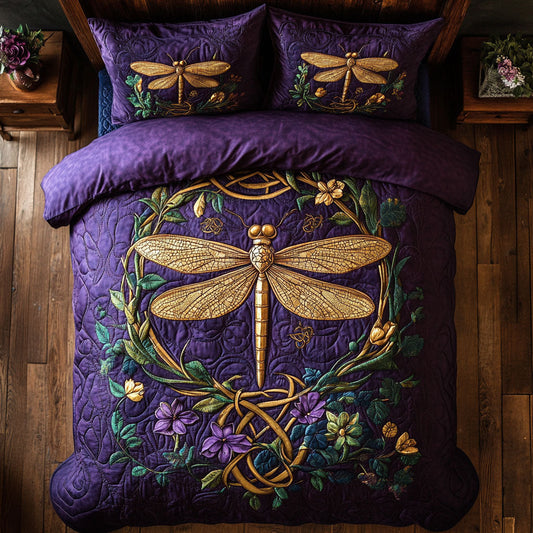 Golden Wings & Celtic Whispers WX0303023CL Quilted Bedding Set